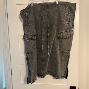 Polagram tie maxi skirt